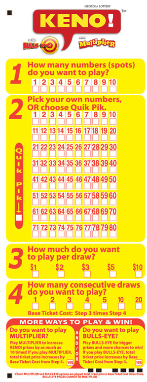 How to play keno lottery michigan